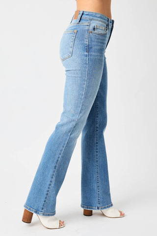 Judy Blue Full Size High Waist Straight Jeans - A Roese Boutique