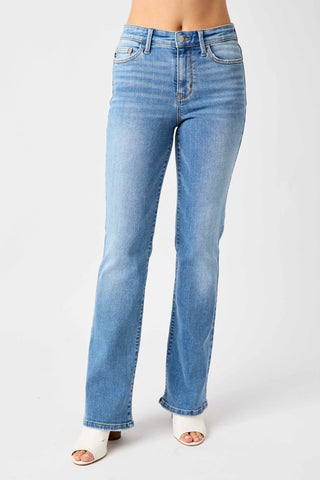 Judy Blue Full Size High Waist Straight Jeans - A Roese Boutique