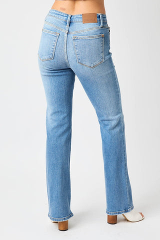 Judy Blue Full Size High Waist Straight Jeans - A Roese Boutique