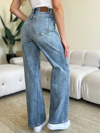 Judy Blue Full Size High Waist Straight Jeans - A Roese Boutique