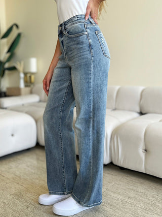 Judy Blue Full Size High Waist Straight Jeans - A Roese Boutique