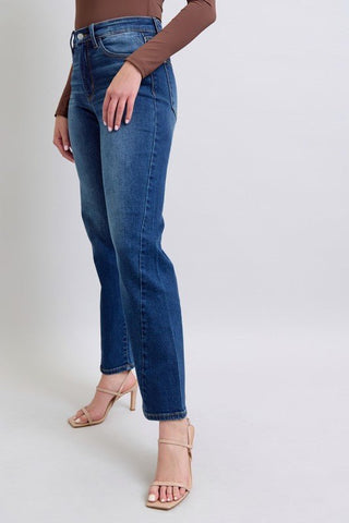 Judy Blue Full Size Side Seam Detail Straight Jeans with Pockets - A Roese Boutique