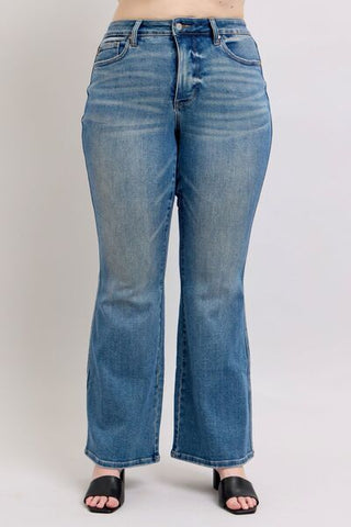 Judy Blue MR Tummy Control Vintage Wash Jeans - A Roese Boutique