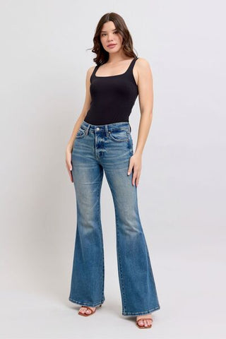 Judy Blue MR Tummy Control Vintage Wash Jeans - A Roese Boutique