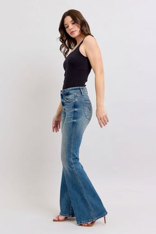 Judy Blue MR Tummy Control Vintage Wash Jeans - A Roese Boutique