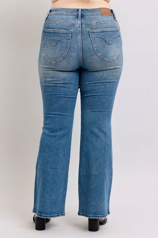 Judy Blue MR Tummy Control Vintage Wash Jeans - A Roese Boutique