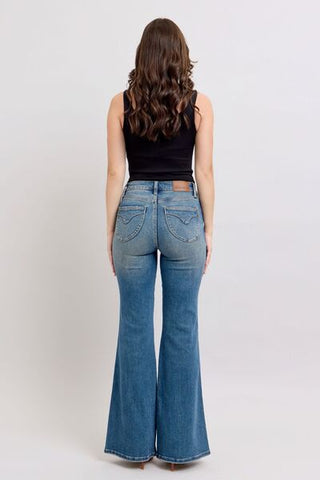 Judy Blue MR Tummy Control Vintage Wash Jeans - A Roese Boutique