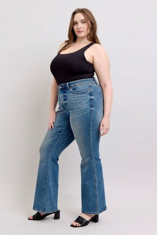 Judy Blue MR Tummy Control Vintage Wash Jeans - A Roese Boutique