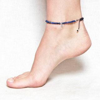 Lapis Lazuli Energy Anklet by Tiny Rituals - A Roese Boutique