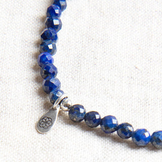 Lapis Lazuli Energy Anklet by Tiny Rituals - A Roese Boutique