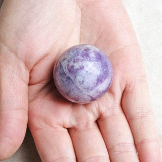 Lepidolite Sphere with Tripod by Tiny Rituals - A Roese Boutique