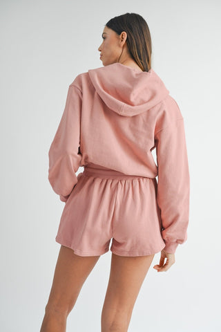 MABLE French Terry Hooded Romper - A Roese Boutique