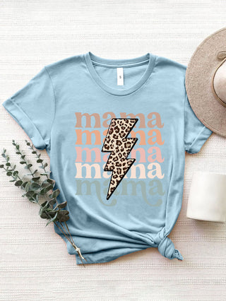 MAMA Round Neck Short Sleeve T-Shirt - A Roese Boutique