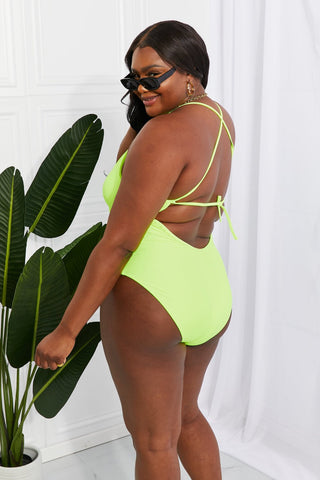 Marina West Swim High Tide One - Piece in Lemon - Lime - A Roese Boutique