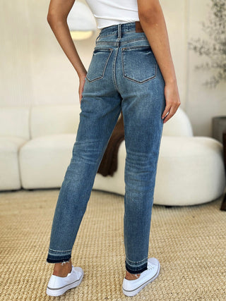 Mid Rise Rigid Magic Release Hem Jeans by Judy Blue - A Roese Boutique