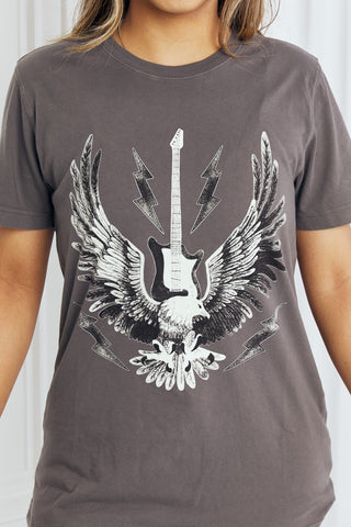 mineB Full Size Eagle Graphic Tee Shirt - A Roese Boutique