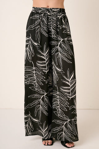 Mittoshop Printed Wide Leg Pants - A Roese Boutique