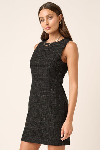 Mittoshop Tweed Sleeveless Mini Dress - A Roese Boutique