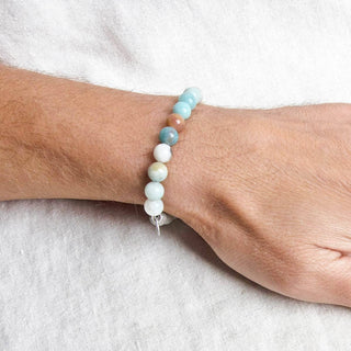 Multi-Amazonite Energy Bracelet 8mm by Tiny Rituals - A Roese Boutique