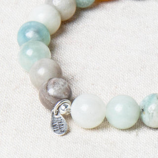 Multi-Amazonite Energy Bracelet 8mm by Tiny Rituals - A Roese Boutique