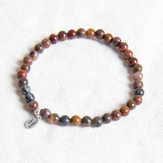 Natural African Pietersite Energy Bracelet by Tiny Rituals - A Roese Boutique