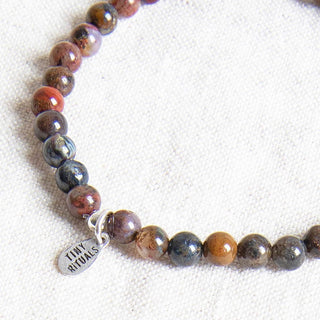 Natural African Pietersite Energy Bracelet by Tiny Rituals - A Roese Boutique