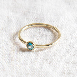 Natural Genuine Turquoise Silver or Gold Ring by Tiny Rituals - A Roese Boutique