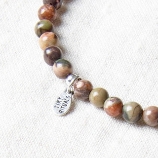 Natural Ocean Jasper Energy Bracelet by Tiny Rituals - A Roese Boutique