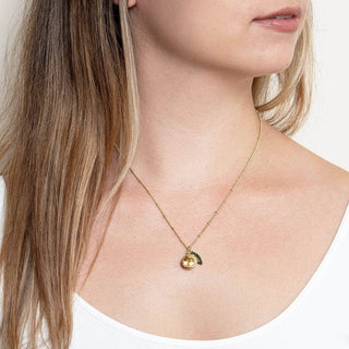 November Citrine Birthstone Necklace by Tiny Rituals - A Roese Boutique