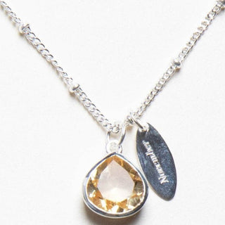 November Citrine Birthstone Necklace by Tiny Rituals - A Roese Boutique