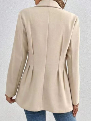 One Button Long Sleeve Blazer - A Roese Boutique