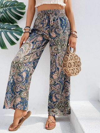 Paisley Wide Leg Pants - A Roese Boutique