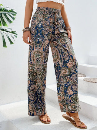 Paisley Wide Leg Pants - A Roese Boutique