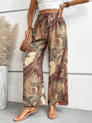 Paisley Wide Leg Pants - A Roese Boutique