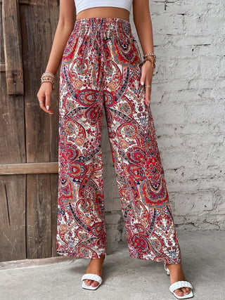 Paisley Wide Leg Pants - A Roese Boutique