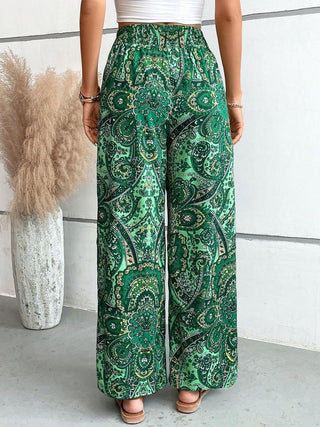 Paisley Wide Leg Pants - A Roese Boutique