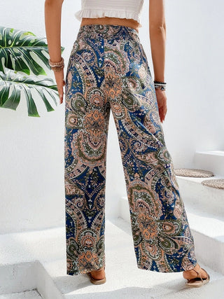 Paisley Wide Leg Pants - A Roese Boutique