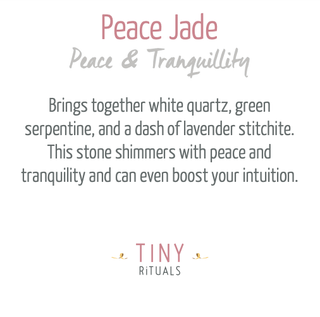 Peace Jade Energy Bracelet by Tiny Rituals - A Roese Boutique