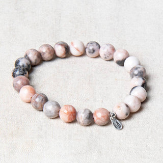 Pink Zebra Jasper Energy Bracelet by Tiny Rituals - A Roese Boutique