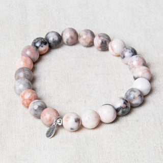 Pink Zebra Jasper Energy Bracelet by Tiny Rituals - A Roese Boutique