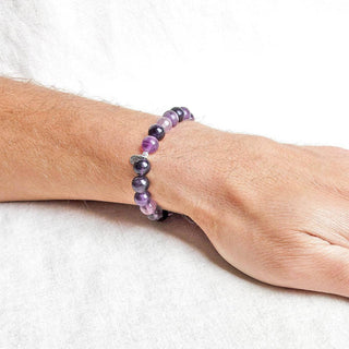 Purple Rainbow Fluorite Energy Bracelet by Tiny Rituals - A Roese Boutique