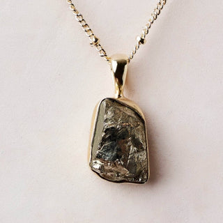 Pyrite Raw Crystal Necklace by Tiny Rituals - A Roese Boutique