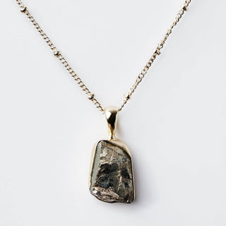 Pyrite Raw Crystal Necklace by Tiny Rituals - A Roese Boutique