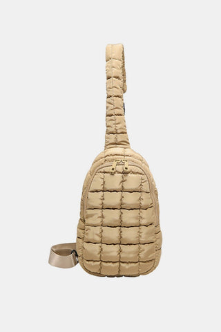 Quilted Nylon Crossbody Bag - A Roese Boutique