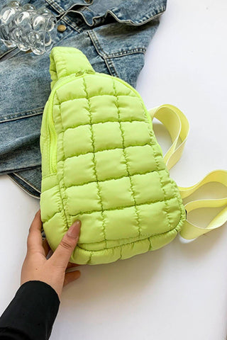 Quilted Nylon Crossbody Bag - A Roese Boutique