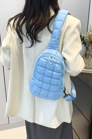 Quilted Nylon Crossbody Bag - A Roese Boutique