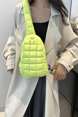 Quilted Nylon Crossbody Bag - A Roese Boutique