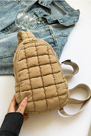 Quilted Nylon Crossbody Bag - A Roese Boutique