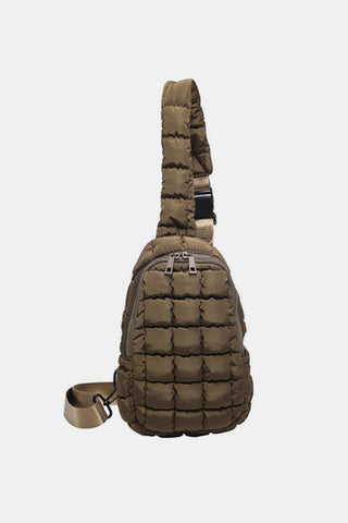 Quilted Nylon Crossbody Bag - A Roese Boutique