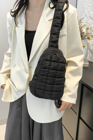 Quilted Nylon Crossbody Bag - A Roese Boutique